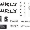 Surly Krampus Frame Decal Set (Black w/Sticks)
