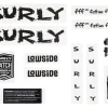 Surly Lowside Frame Decal Set (Black)