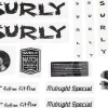 Surly Midnight Special Frame Decal Set (Black w/ Record)