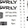 Surly Ogre Frame Decal Set (Black w/ Torch)