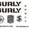 Surly Overspray Decal Set (Black)