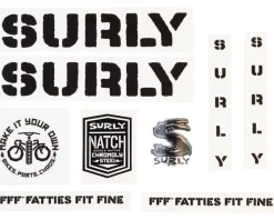 Surly Overspray Decal Set (Black)