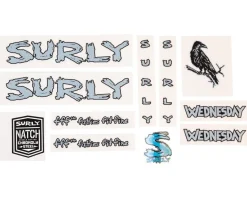 Surly Wednesday Decal Set (Light Blue)