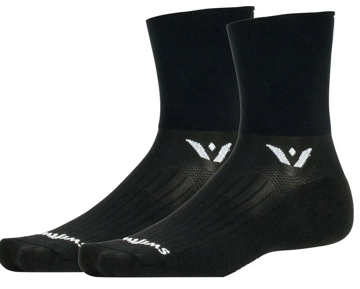 Swiftwick Aspire Four Socks (Black) (L)
