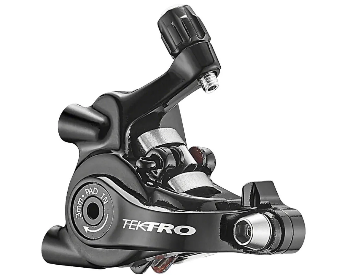 Tektro MD-C550 Dual-Piston Road Disc Brake Caliper (Black) (Mechanical) (Front or Rear) (Short Pull) (Flat Mount)