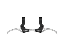 Tektro TS325 Linear Pull Brake Lever Set (Black/Silver)
