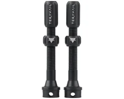 Teravail Alloy Tubeless Valves (Matte Black) (Pair) (48mm)