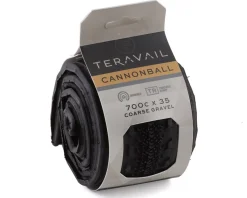 Teravail Cannonball Tubeless Gravel Tire (Black) (700c) (35mm) (Light & Supple)
