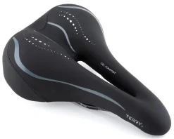 Terry Liberator X Gel Italia Saddle (Black) (Steel Rails) (163mm)