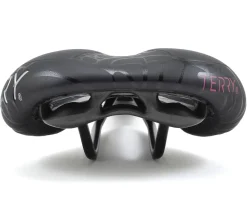 Terry Women's Butterfly Chromoly Saddle (Black) (FeC Alloy Rails) (155mm)