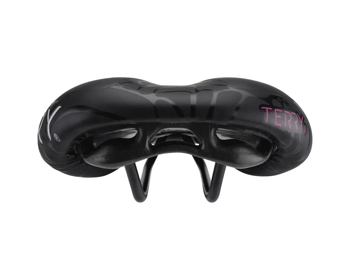 Terry Women's Butterfly Chromoly Gel Saddle (Black) (FeC Alloy Rails) (155mm)