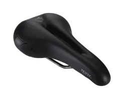 Terry Women's Butterfly Chromoly Gel Saddle (Black) (FeC Alloy Rails) (155mm)