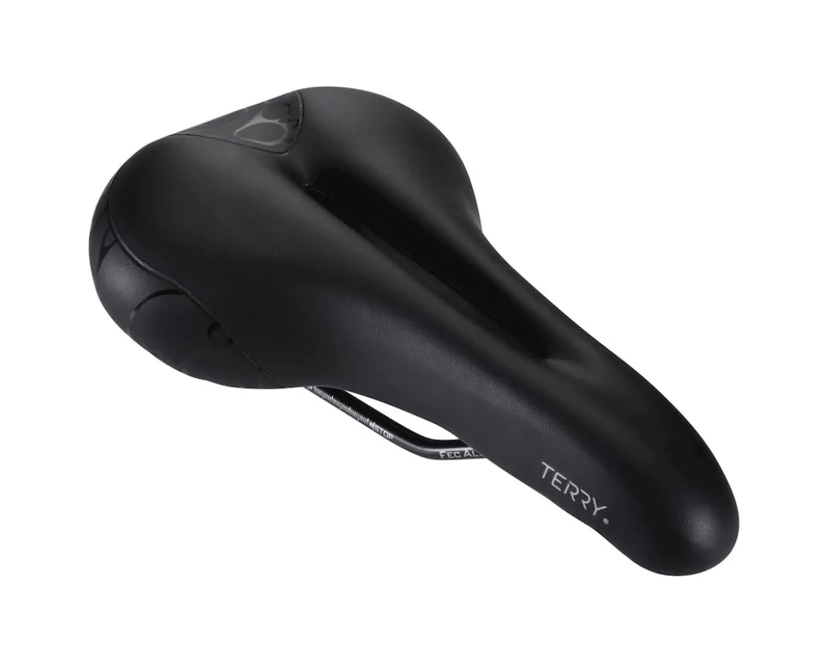 Terry Women's Butterfly Chromoly Gel Saddle (Black) (FeC Alloy Rails) (155mm)