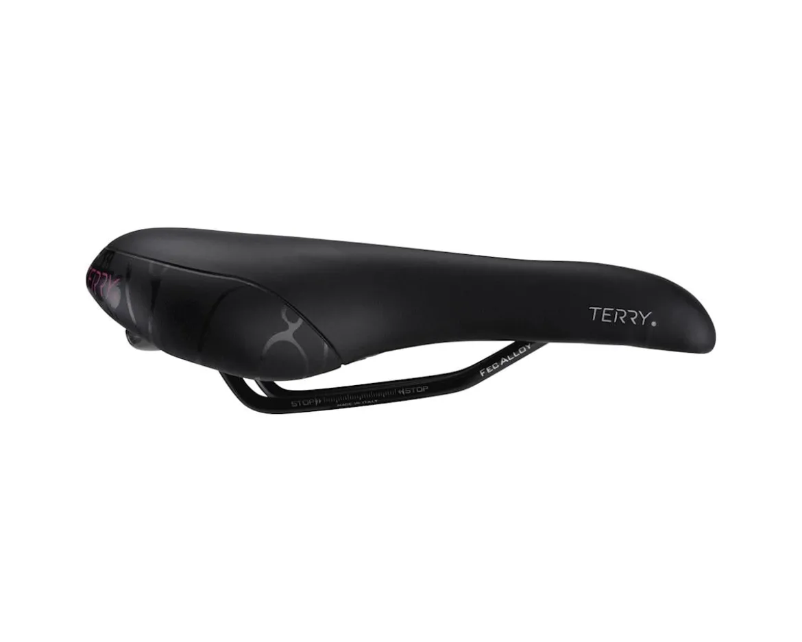 Terry Women's Butterfly Chromoly Gel Saddle (Black) (FeC Alloy Rails) (155mm)