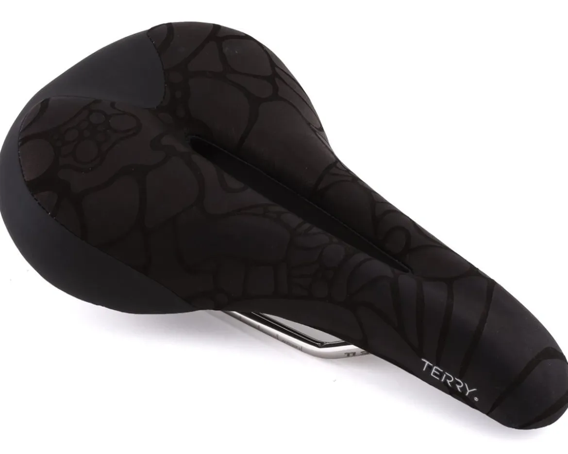 Terry Women's Butterfly Ti Saddle (Black) (Titanium Rails) (155mm)