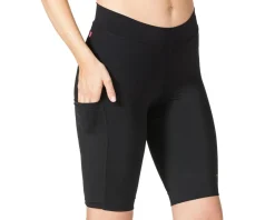 Terry Women's Bike Bermuda Shorts (Black) (S)