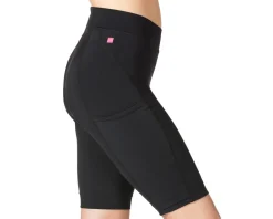 Terry Women's Bike Bermuda Shorts (Black) (S)