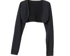 Terry Women's Bolero Light Long Sleeve Top (Black) (L/XL)