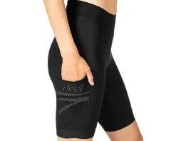 Terry Women's Power Shorts (Black) (S)