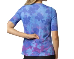 Terry Women's Soleil Flow Short Sleeve Top (Lavender Shimmer) (S)