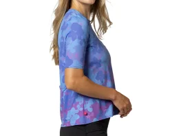Terry Women's Soleil Flow Short Sleeve Top (Lavender Shimmer) (S)