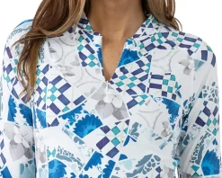 Terry Women's Soleil Long Sleeve Jersey (Greek Mosaic) (S)