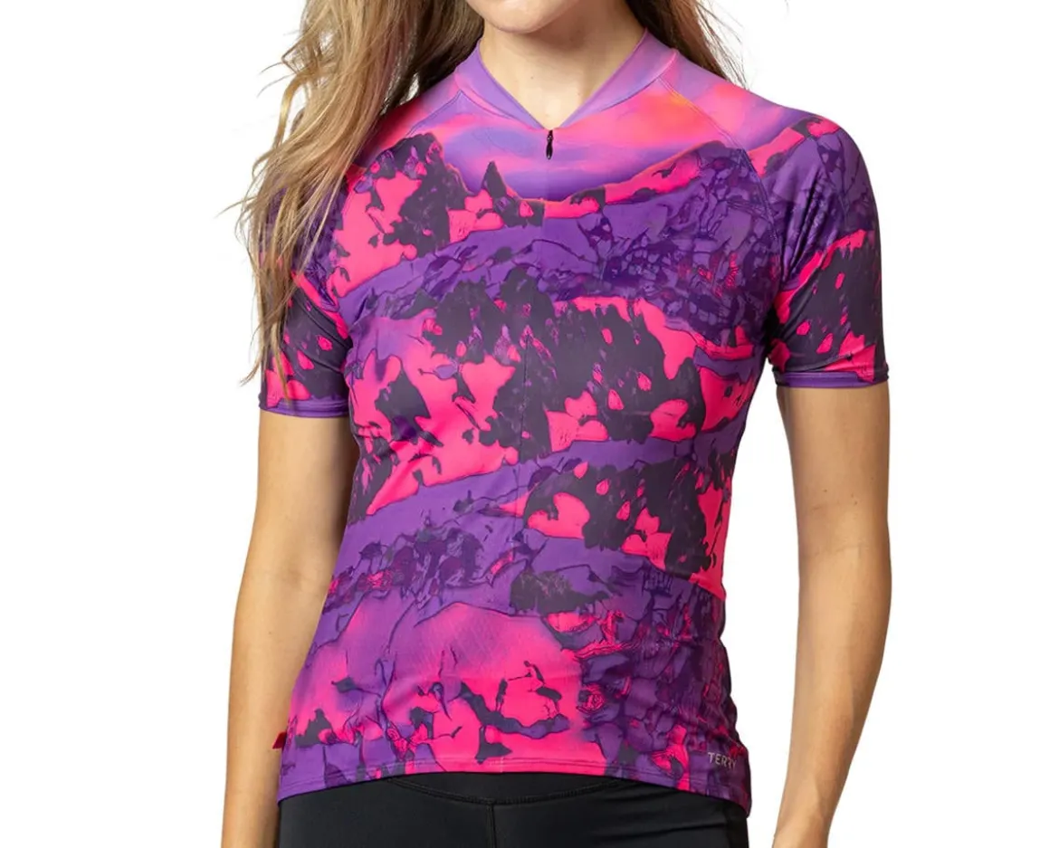 Terry Women's Soleil Short Sleeve Jersey (Beartooth Fuchsia) (S)