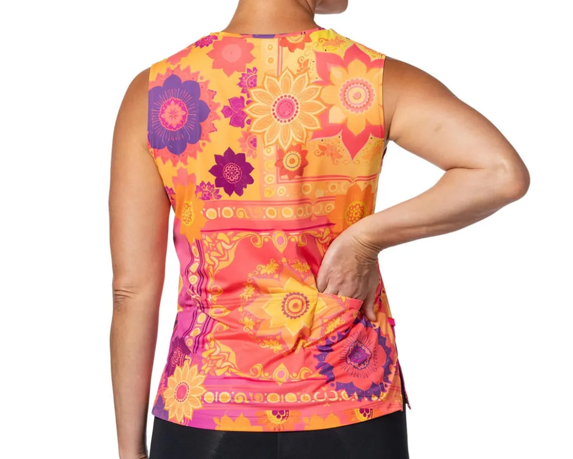 Terry Women's Soleil Split Tank Sleeveless Jersey (Folklore) (S)