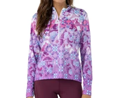 Terry Women's Sunblocker Long Sleeve Jersey (Lavender Mosaic) (S)