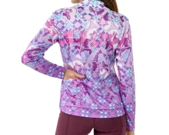Terry Women's Sunblocker Long Sleeve Jersey (Lavender Mosaic) (S)