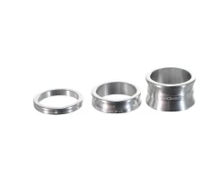 Thomson Aluminum Headset Spacer Pack (Silver) (1-1/8") (Bag of 3)