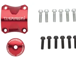 Thomson Stem Faceplate Dress Up Kit (Red) (For X4) (31.8mm)