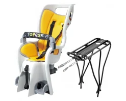 Topeak Baby Seat II Child Seat & Rack (Grey/Yellow) (26"/27.5"/700c) (For Rim Brake)