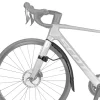 Topeak Road Bike TetraFenders (Black) (Disc Brake) (Up to 700c x 32mm) (R1) (Front)