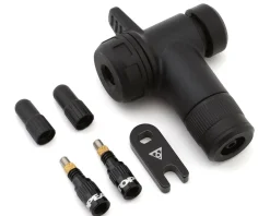 Topeak TurboFlow Valve Combo w/ RapidHead Pump Head (Black)