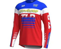 Troy Lee Designs Sprint Long Sleeve Jersey (Fifty-50 Fiery Red) (M)