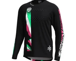 Troy Lee Designs Sprint Long Sleeve Jersey (Full Pull Black) (S)