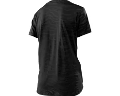 Troy Lee Designs Women's Lilium Short Sleeve Jersey (Black) (Tiger Jacquard) (S)