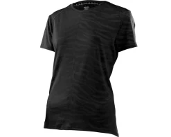 Troy Lee Designs Women's Lilium Short Sleeve Jersey (Black) (Tiger Jacquard) (S)