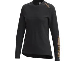 Troy Lee Designs Women's Lilium Long Sleeve Jersey (Mono Black) (L)