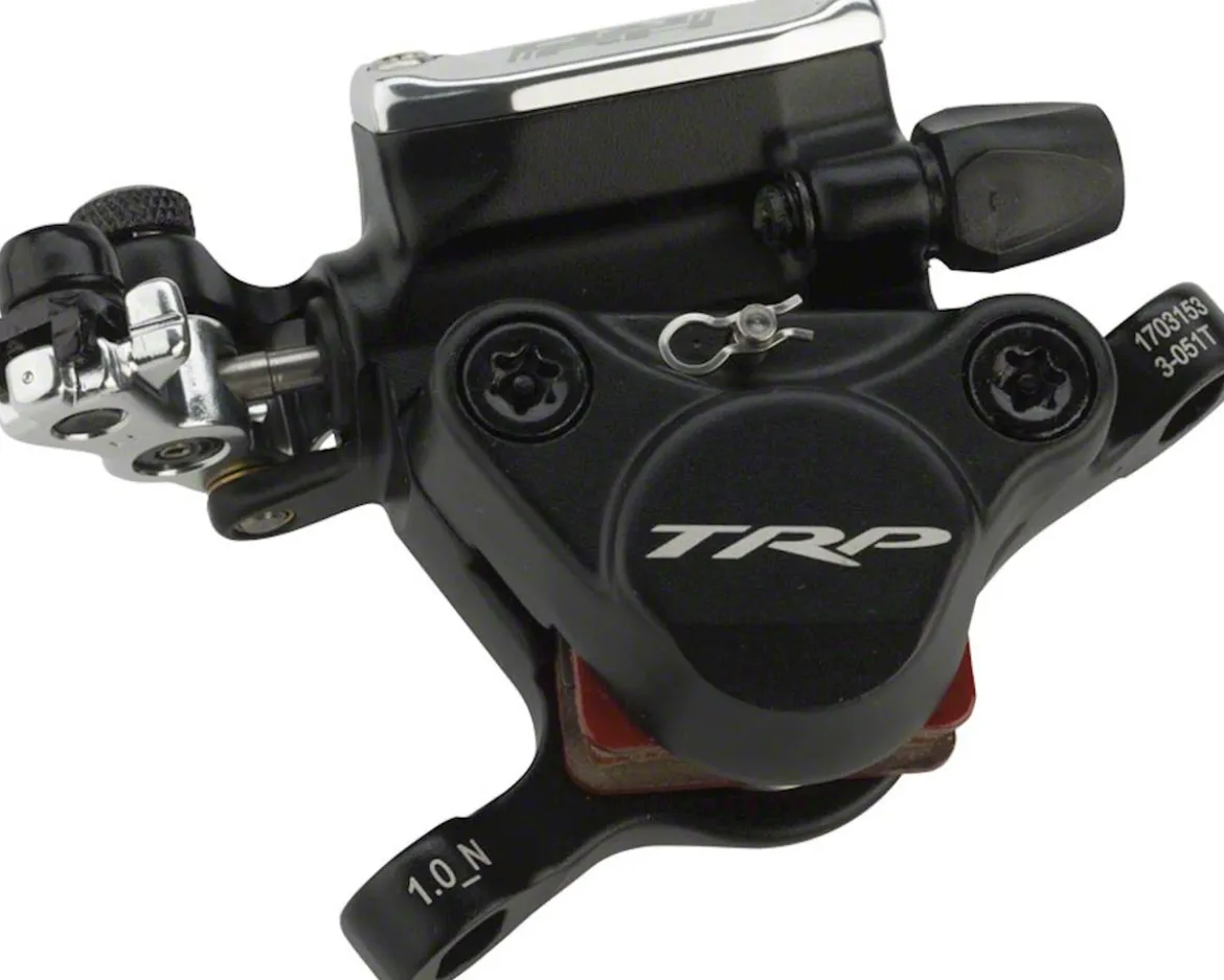 TRP HY/RD Cable Actuated Hydraulic Disc Brake Caliper (Black/Silver) (Mechanical) (Front or Rear) (Post Mount)