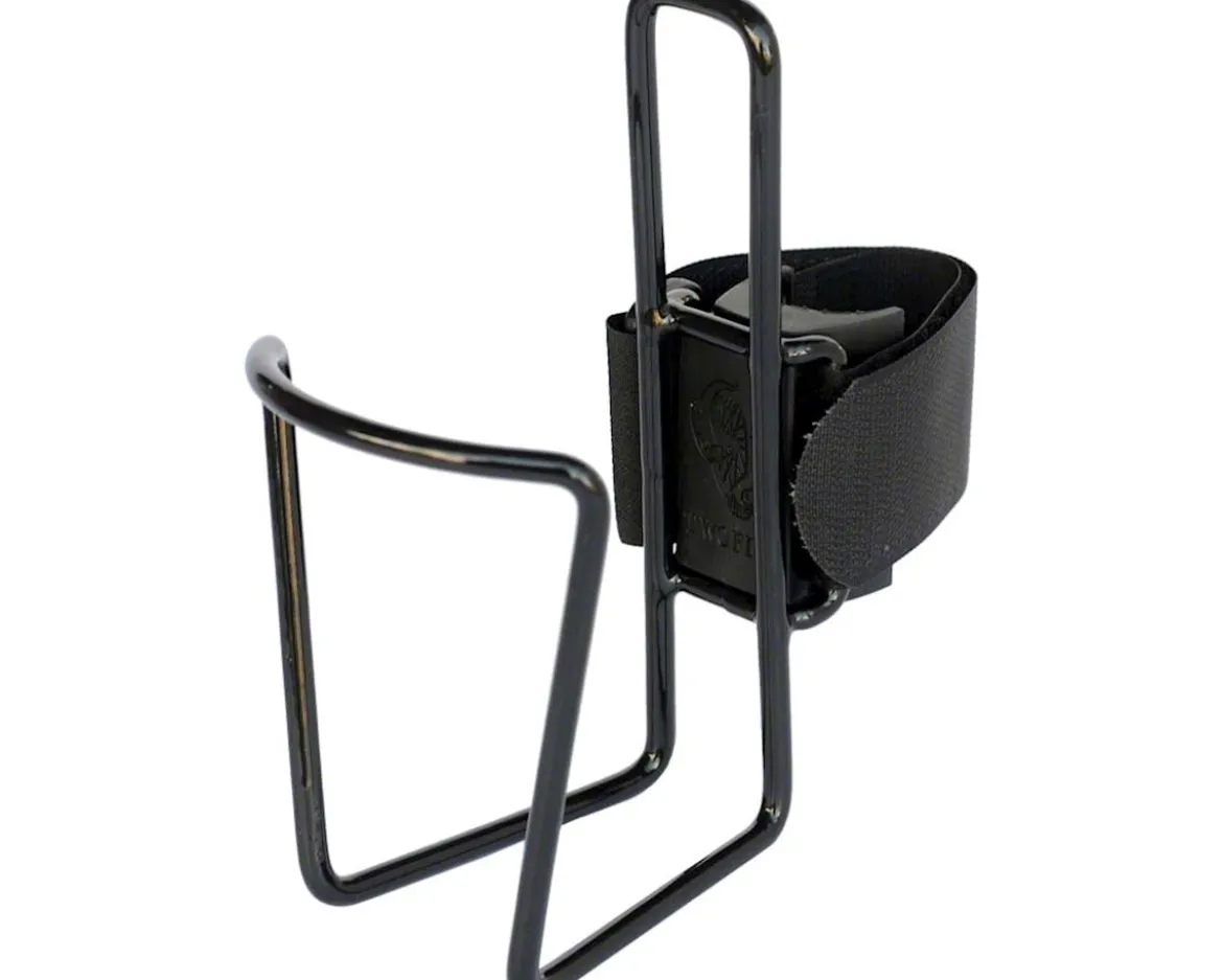 Two Fish QuickCage Large Water Bottle Cage (Vinyl Coated Black) (24oz)