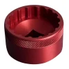 Unior 1671 16-Notch Aluminum Bottom Bracket Socket Tool (Red) (16 Notches) (1/2" Drive)