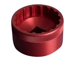 Unior 1671 16-Notch Aluminum Bottom Bracket Socket Tool (Red) (16 Notches) (1/2" Drive)