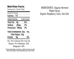 UnTapped Maple Syrup Energy Gel (Salted Raspberry) (Box of 20)