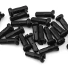 USA Brand 14g Alloy Nipples (Black) (Bag of 20)