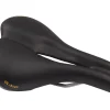 Velo Plush Pump Men's Saddle (Black) (Steel Rails) (179mm)