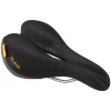 Velo Plush Pump Women's Saddle (Black) (Steel Rails) (174mm)