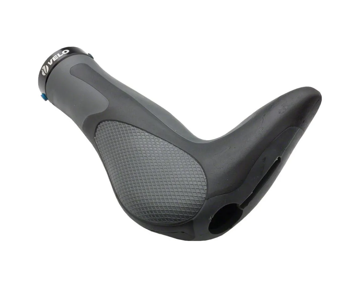 Velo Attune Lock-On Grips (Black/Grey) (Lock-On)