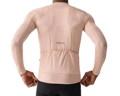 Velocio Ultralight Mesh Long Sleeve Jersey (Misty Rose) (S)